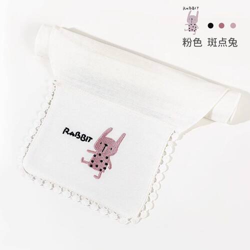 新款儿童吸汗巾纯棉大号幼儿园隔汗巾绣名字婴儿垫背巾女童