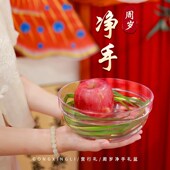 新品 道具鸡蛋喜 周岁净d手盆宝宝抓周用品一周岁礼宴生日布置仪式