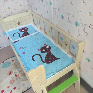 极速儿童床小帆布床单夏季幼儿园粗布凉席男孩女孩卡通Z床单两件