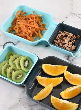 极速10Pcs ECO-Friendly Large Square Wheat StrRaw Bowl Fruits