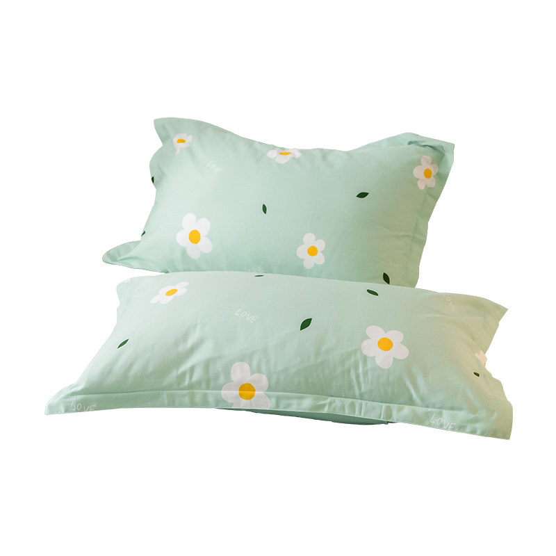 极速枕套纯棉枕头套100全s棉枕套一对装乳胶枕套40x60儿童枕芯套3