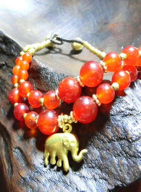 极速创意时尚新鲜云南q丽江民族风手链饰品甜美小象手串生日礼物