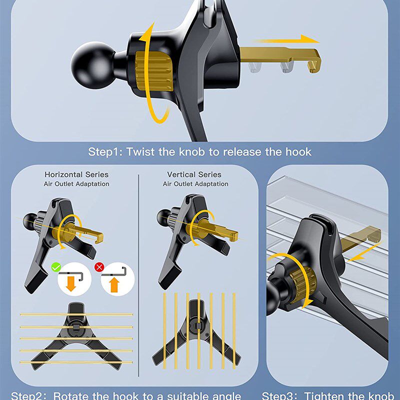 极速Upagrade Car Phone Holder Clips 17mm Ball Car Air Vent C