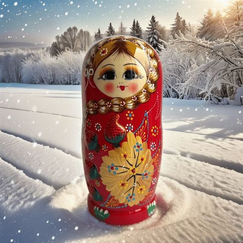 极速俄罗斯套娃烤漆7层中v国风木质女生可爱儿童益智创意礼品摆件