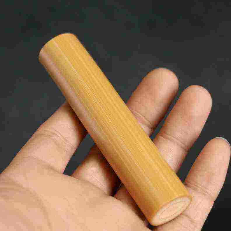 极速新实心c竹把件文玩竹子手把件实心玉竹手持盘玩玉化竹子把玩