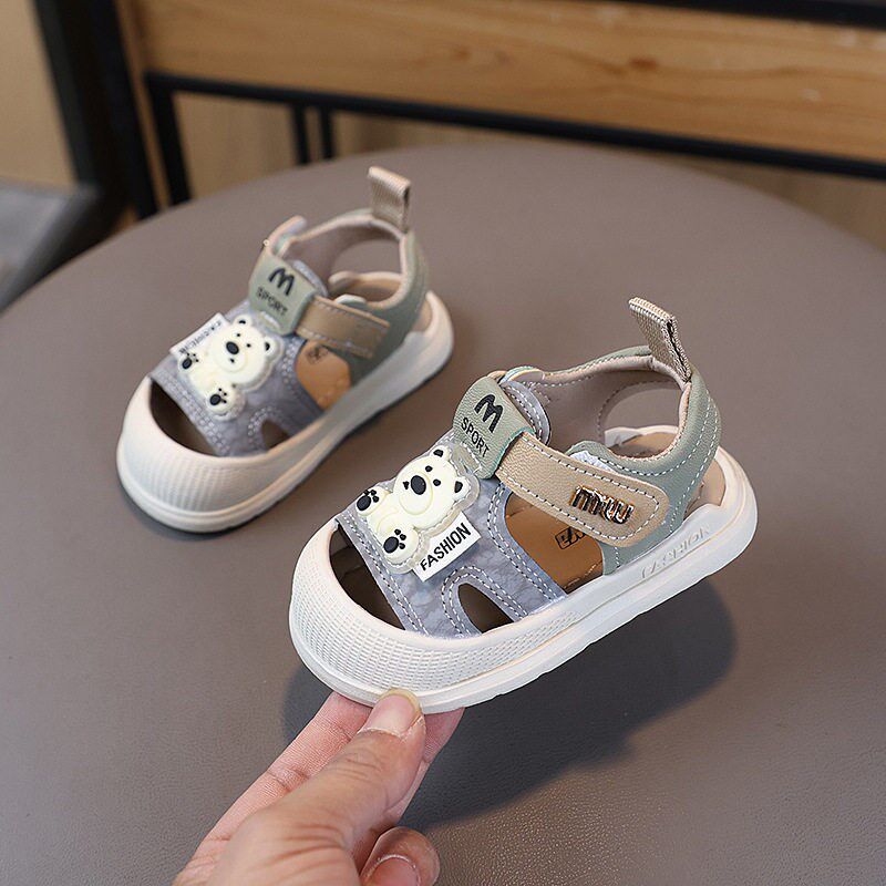 新品男宝宝凉鞋夏季2026t新款婴儿软底学步鞋1-3岁2儿童包头小童