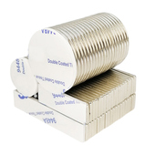 极速背胶磁铁贴片钕铁硼带背v胶 长方形圆形磁石 双面胶强磁磁条