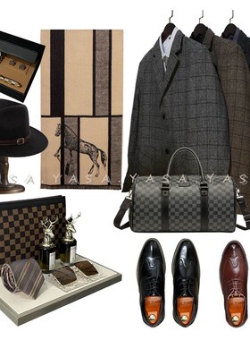 极速YASA【商务男士衣柜】样板房衣帽间意式轻奢衣服Y皮鞋软装咖