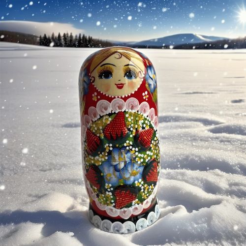 极速俄罗斯烤漆套娃7层r哈尔滨旅游纪念创意生日礼物摆件伴手礼手