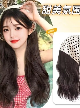 Wig female chemical fibre long hair big wave type hair exten