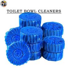 60pcs Blue Bubble Automatic Toilet Cleaner Tablet Blocks Loo