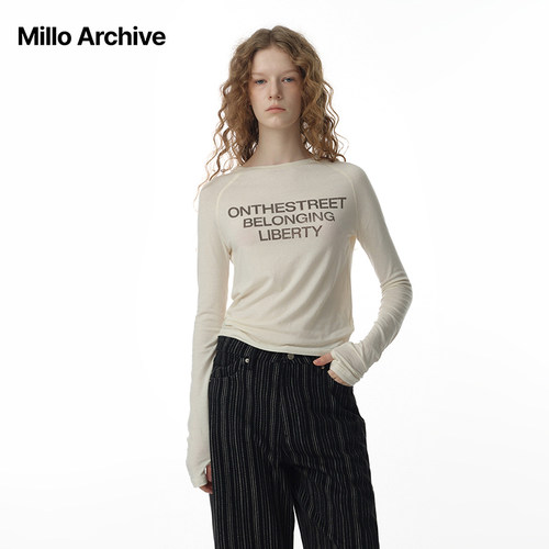 MilloArchive印花长袖T恤女