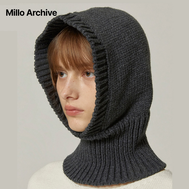 Millo Archive秋冬新品巴拉克拉法帽中性男女款针织帽套头毛线帽