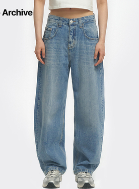 【敖瑞鹏同款】Millo Archive经典微喇水洗复古工艺牛仔裤棉中性