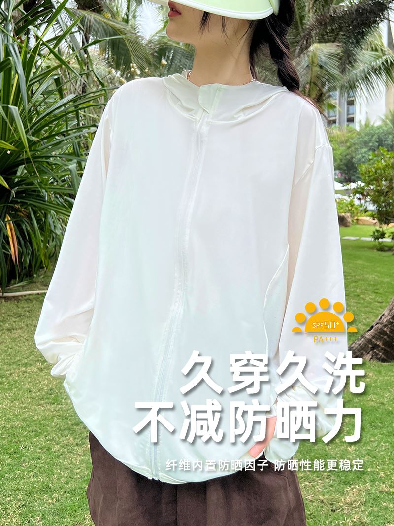 upf50+冰丝防晒衣女2023新款夏季透气防晒衫防紫外线薄款防晒服潮