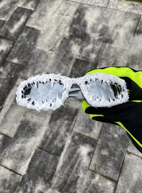 【爆款】前卫先锋墨镜Pi0neeR 纯手工滴胶潮流街头男女hiphop墨镜