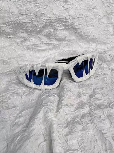 【现货】Pi0neeR 前卫先锋墨镜时尚雪山滴胶偏光护目镜【雪山蓝】