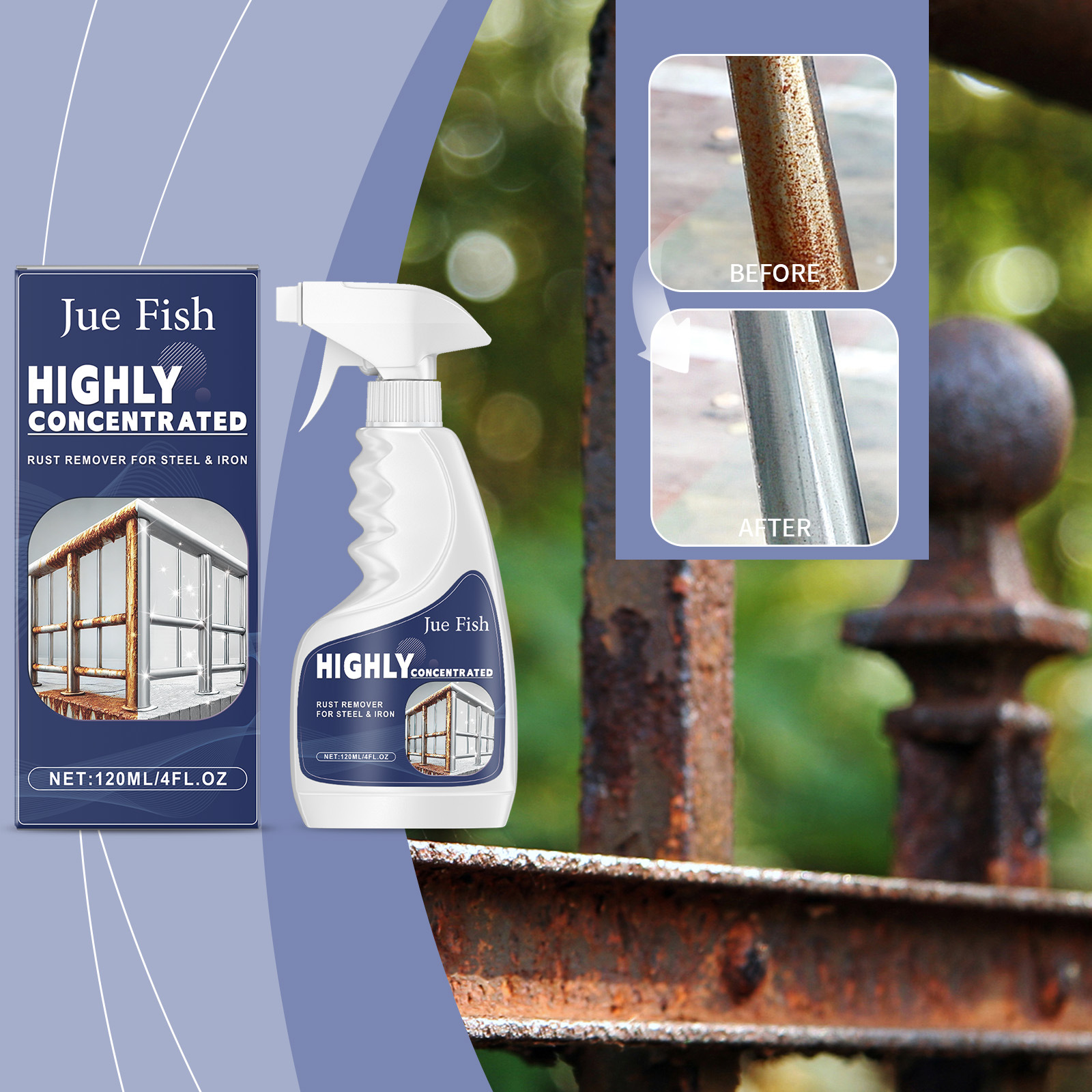 JUEFISH钢铁除锈剂不锈钢铁锈