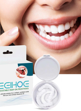 Adjustable snap-in denture to modify teeth, gap filling, bra