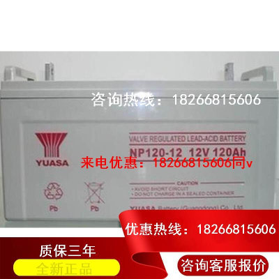 UPS电池 免维护蓄电池12V120AH 汤浅蓄电池 NP120-12 UPS电源电池