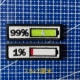 包邮 个性 魔术贴章PVC防水徽章充电99剩余电量1士气章刺绣布贴