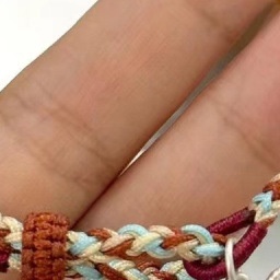 2025新款秋冬手工编织高级感新中式拼色蝴蝶绳女手链小众复古潮流