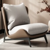 2026单人沙发椅意式 轻奢小户型客厅阳台小沙发网红懒人沙发躺椅休