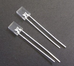 LED发光二极管257白灯2*5*7白发白色2X5X7MM白灯长脚 长方形背光