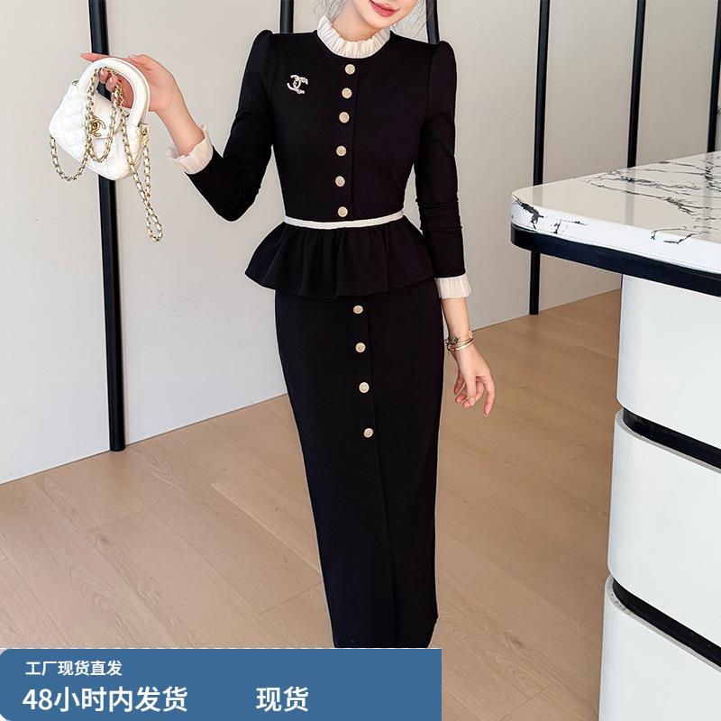 减龄超火连衣裙2026新款黑色包臀裙名媛气质高端重要场合漂亮裙子