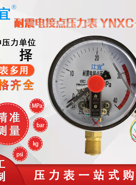 速发YXC-010耐震磁助式电接点压力表P.6M1a水压表真空抗震负