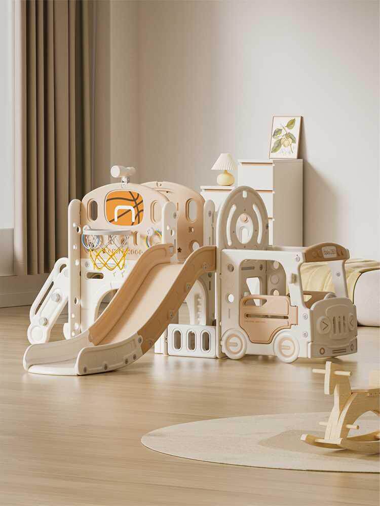 乐婴坊滑梯儿童室内家用幼儿园小型宝宝滑滑梯秋千组合游乐场玩具