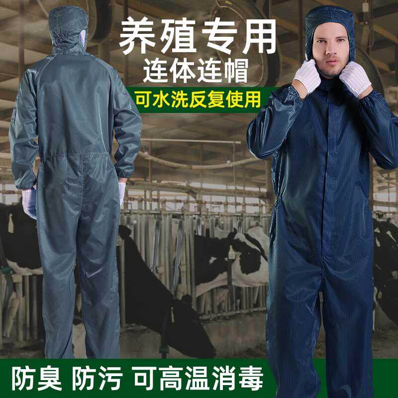 无尘服养猪专用衣服防臭喂猪穿衣服养殖场工作服防尘服分体防护服