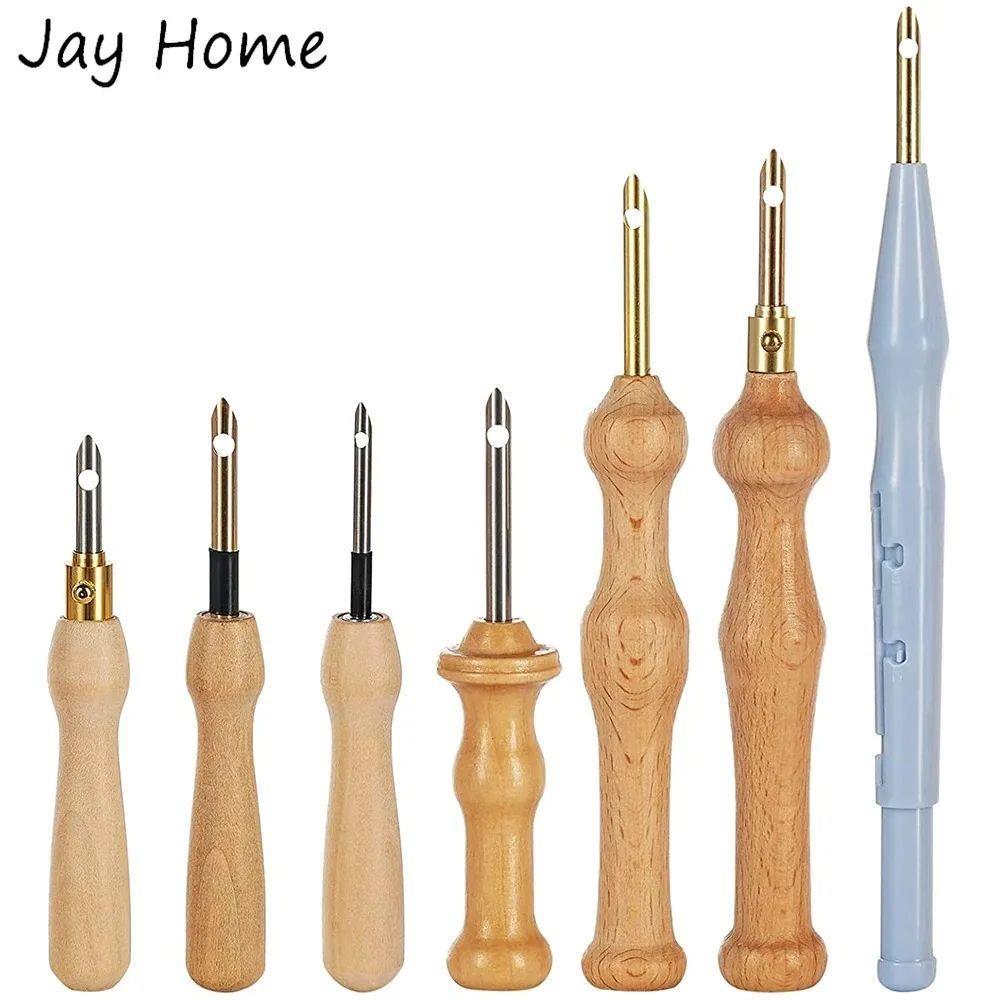 7Pcs Embroidery Punch Needle Set Adjustable Punch Needle Cro