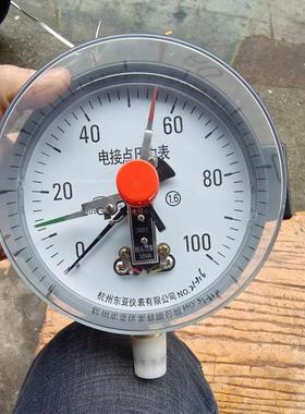 YXC150杭州东亚30VA磁助电接点压力表压滤机榨油机液压表0-100MPA