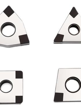 CBN氮化硼数控车刀片淬火钢加硬料用金刚石刀片铸铁高光洁度刀粒