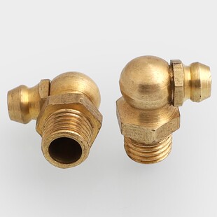 黄油嘴铜油嘴油嘴头铜油杯油咀油枪注油嘴黄油枪头弯油嘴M6M8M10