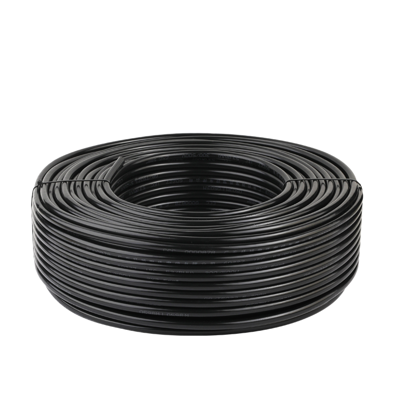 黑色护套线RVV国标足米4平铜包铝2芯3芯电源线R电动车充电桩电缆