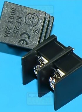 栅栏式接线端子KF25C接线柱 间距7.62MM 黑色   2位 100套价