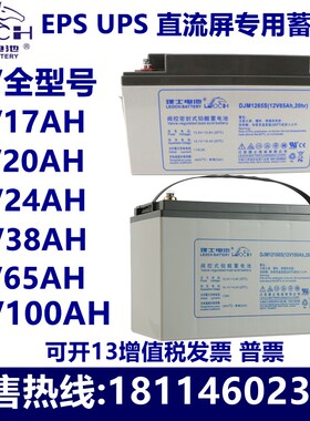理士铅酸蓄电池DJM12V100AH65A40A38A24A20A18A机房UPS应急直流屏