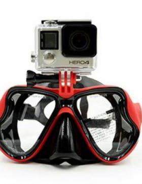 爆款1900GoPro配件山狗+sj4000摄像机潜水镜小蚁运动相机潜水面罩