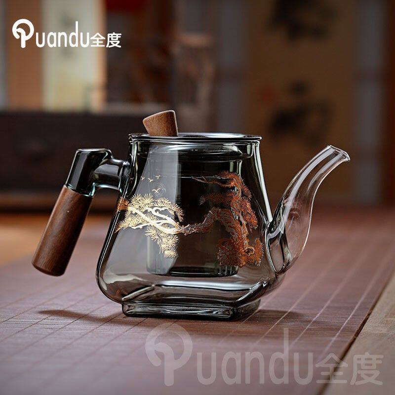 加厚玻璃耐高温中式泡茶壶可自滤茶水分离办公室泡茶器