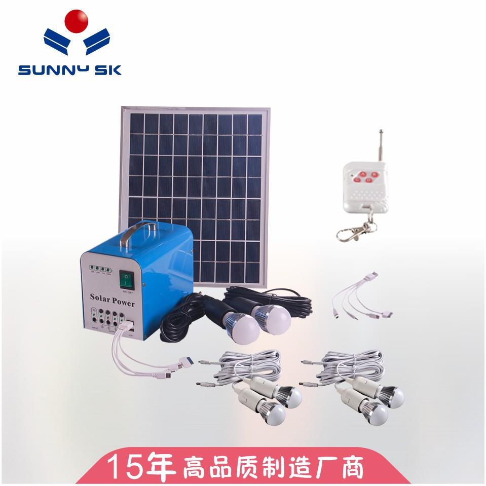 爆款便携式太阳能光伏照明系统移动照明系统solargenerator