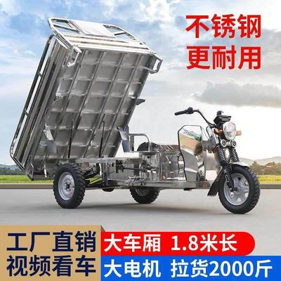 电动三轮车家用拉货不锈钢新款载重王大功率厂家直销农用车电瓶车