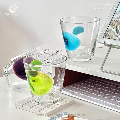 MIKKI新款玻璃杯家用喝水杯子耐高温礼物咖啡杯牛奶杯ins果汁杯女