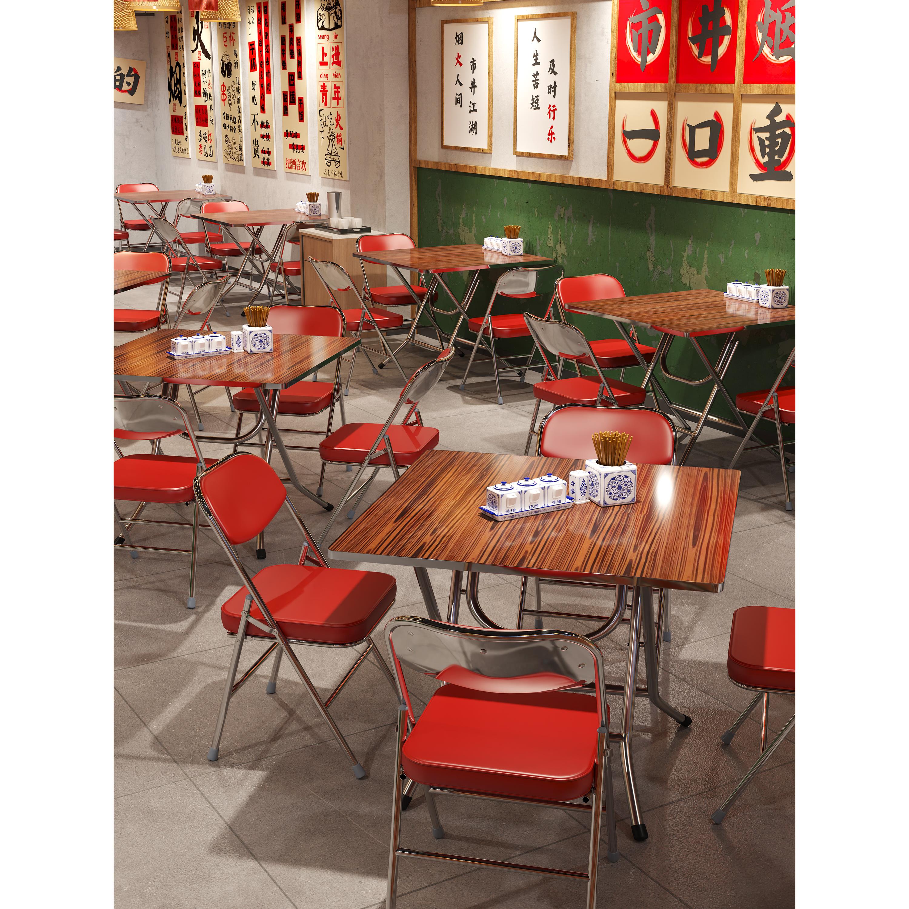 复古怀旧餐饮桌椅港式大排档市井风餐桌椅网红烧烤小吃店商用餐桌