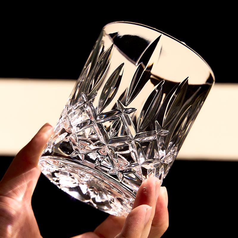 ALOHA水晶玻璃威士忌杯钻石杯洋酒杯饮料水杯洛克杯冰球杯白酒杯