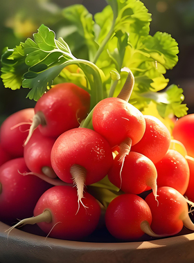 樱桃水果萝卜种子混合复活节英国进口紫萝卜庭院阳台盆栽蔬菜种子