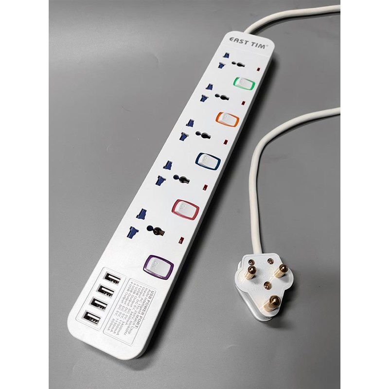 大小南非拖c板老式香港插座印度规排插BS546大功率15A插线板带USB