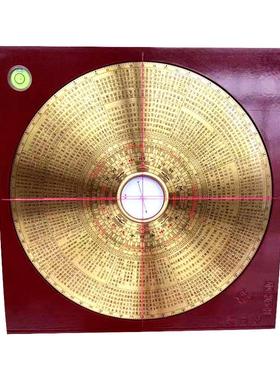 罗盘寸纯铜罗专业精度三元三合高经盘F综合8仪风水针国源指南八老