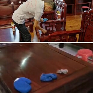 现货速发家具打蜡抛光手套擦皮沙发清洁上L油家务除尘抹布红木保